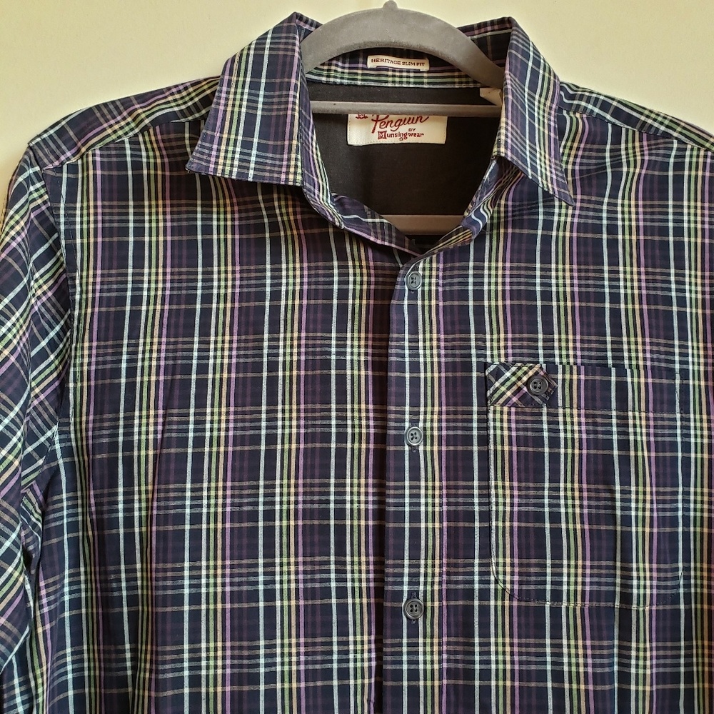 Penguin Heritage Slimfit Plaid Button Down Shirt